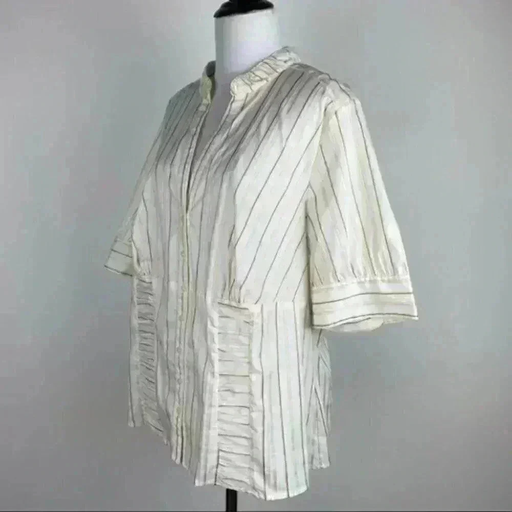 Lane Bryant top size 14/16 Multicolored pinstriped